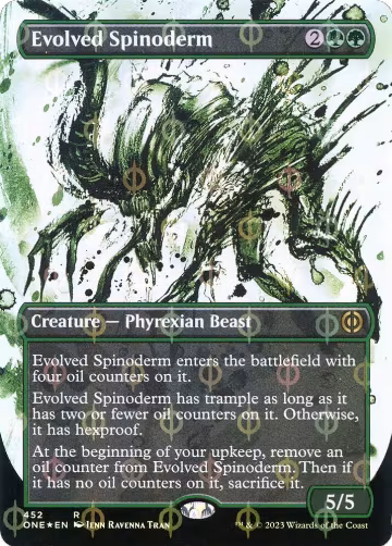 Evolved Spinoderm (Showcase) (Step-and-Compleat Foil) (452), Phyrexia: All Will Be One — Magic card price