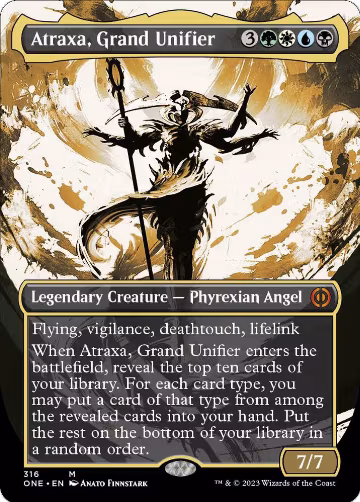 Atraxa, Grand Unifier (Showcase) (316), Phyrexia: All Will Be One — Magic card price