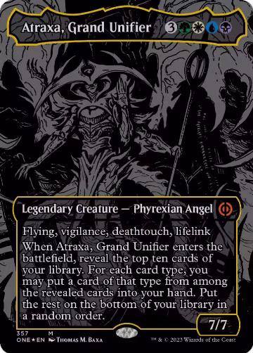 Atraxa, Grand Unifier (Oil Slick Raised Foil) (357), Phyrexia: All Will Be One — Magic card price