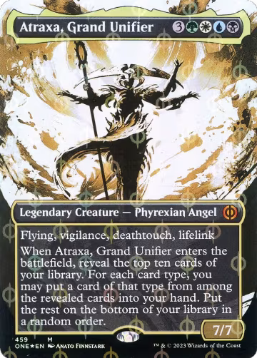 Atraxa, Grand Unifier (Showcase) (Step-and-Compleat Foil) (459), Phyrexia: All Will Be One — Magic card price