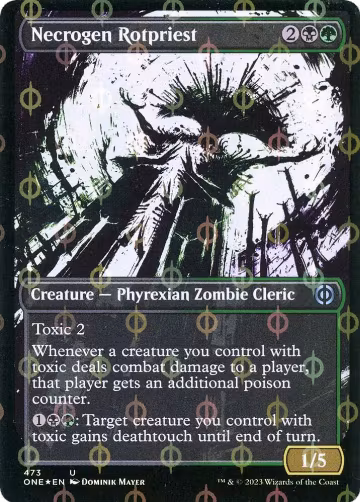 Necrogen Rotpriest (Showcase) (Step-and-Compleat Foil) (473), Phyrexia: All Will Be One — Magic card price