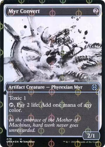 Myr Convert (Showcase) (Step-and-Compleat Foil) (479), Phyrexia: All Will Be One — Magic card price