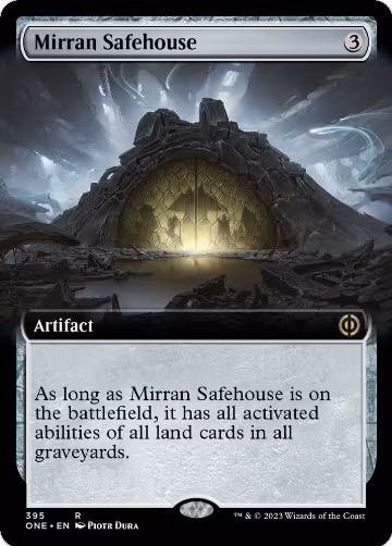 Mirran Safehouse (Extended Art) (395), Phyrexia: All Will Be One — Magic card price