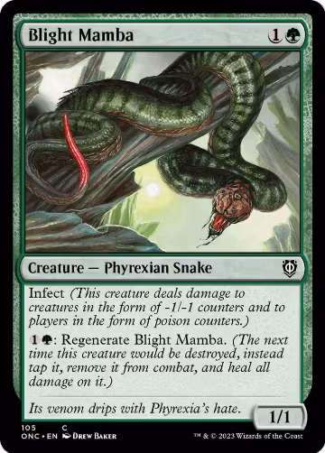 Blight Mamba (105), Commander: Phyrexia: All Will Be One — Magic card price