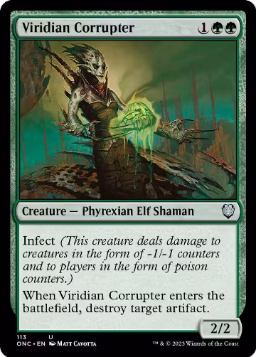 Viridian Corrupter (113), Commander: Phyrexia: All Will Be One — Magic card price