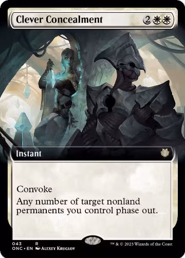 Clever Concealment (Extended Art) (43), Commander: Phyrexia: All Will Be One — Magic card price