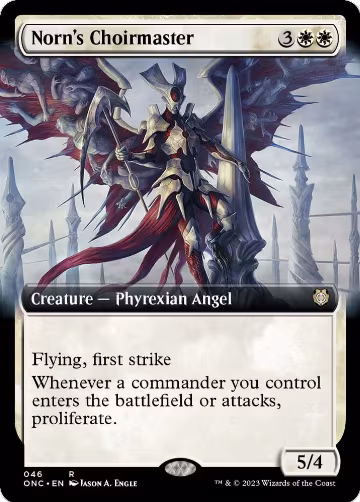 Norn's Choirmaster (Extended Art) (46), Commander: Phyrexia: All Will Be One — Magic card price