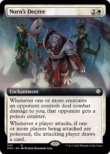 Norn's Decree (Extended Art) (47), Commander: Phyrexia: All Will Be One — Magic card price