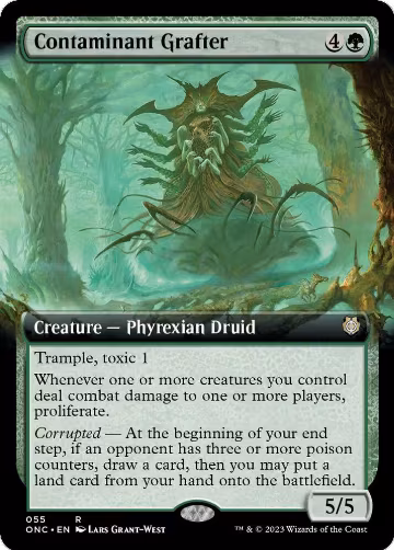 Contaminant Grafter (Extended Art) (55), Commander: Phyrexia: All Will Be One — Magic card price