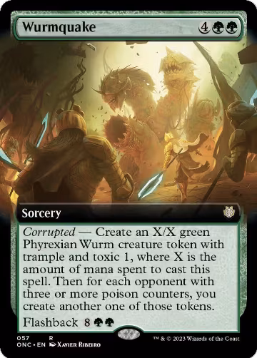 Wurmquake (Extended Art) (57), Commander: Phyrexia: All Will Be One — Magic card price