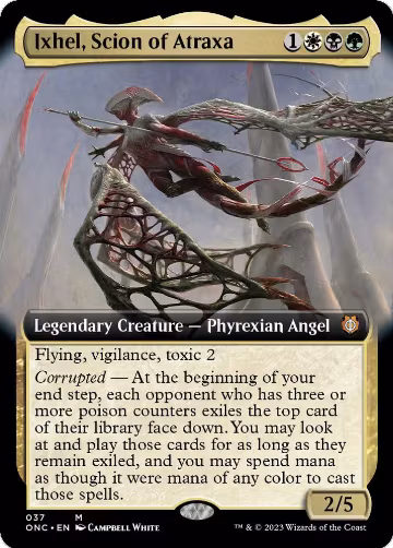Ixhel, Scion of Atraxa (Extended Art) (37), Commander: Phyrexia: All Will Be One — Magic card price
