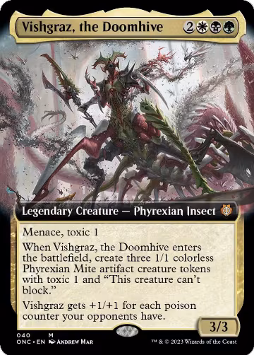 Vishgraz, the Doomhive (Extended Art) (40), Commander: Phyrexia: All Will Be One — Magic card price