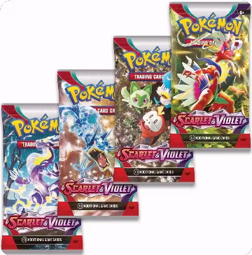 Scarlet & Violet Booster Pack Art Bundle [Set of 4], Scarlet & Violet Base Set — Pokémon sealed product price
