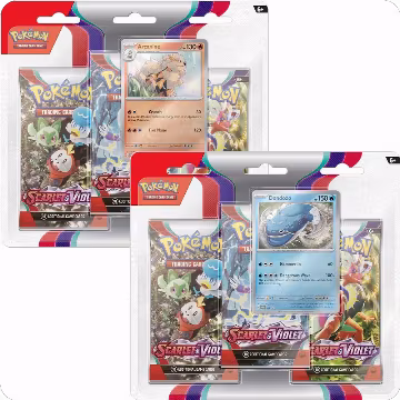 Scarlet & Violet 3 Pack Blister [Set of 2], Scarlet & Violet Base Set — Pokémon sealed product price