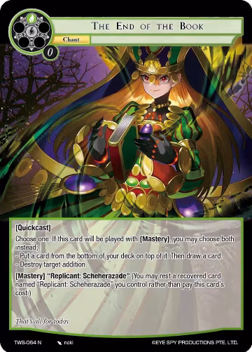 The End of the Book (TWS-064 N), The War of the Suns — Force of Will card price