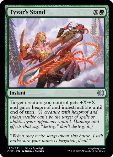 Tyvar's Stand (190), Phyrexia: All Will Be One — Magic card price