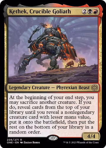 Kethek, Crucible Goliath (206), Phyrexia: All Will Be One — Magic card price