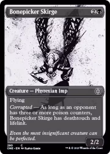 Bonepicker Skirge (Showcase) (290), Phyrexia: All Will Be One — Magic card price