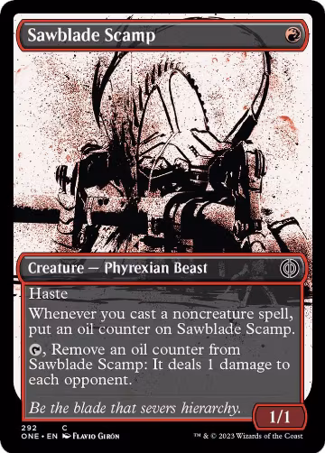 Sawblade Scamp (Showcase) (292), Phyrexia: All Will Be One — Magic card price