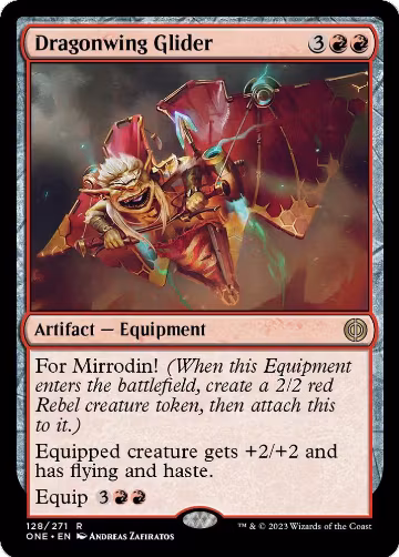Dragonwing Glider (128), Phyrexia: All Will Be One — Magic card price