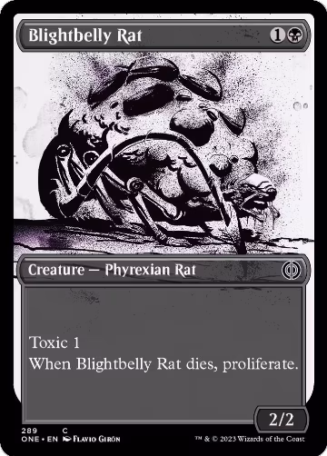 Blightbelly Rat (Showcase) (289), Phyrexia: All Will Be One — Magic card price