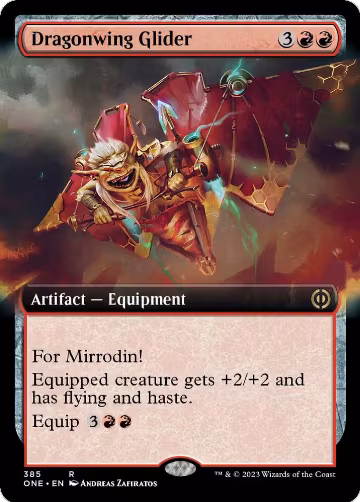 Dragonwing Glider (Extended Art) (385), Phyrexia: All Will Be One — Magic card price