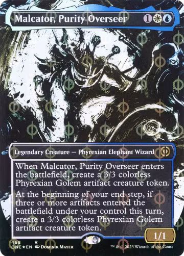 Malcator, Purity Overseer (Showcase) (Step-and-Compleat Foil) (468), Phyrexia: All Will Be One — Magic card price