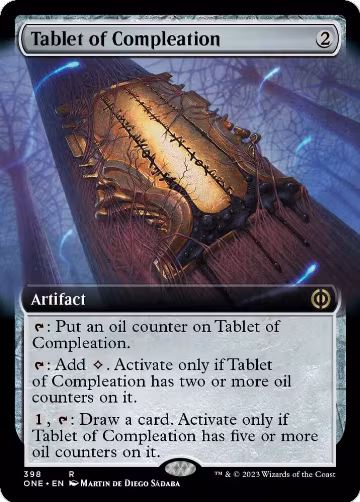 Tablet of Compleation (Extended Art) (398), Phyrexia: All Will Be One — Magic card price