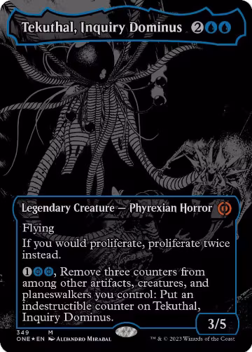 Tekuthal, Inquiry Dominus (Oil Slick Raised Foil) (349), Phyrexia: All Will Be One — Magic card price