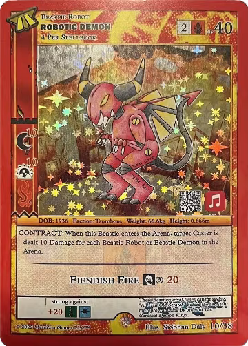 Robotic Demon (Apple Music) (10/38), Hiroquest 2.0 — MetaZoo card price