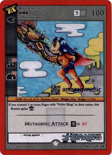 Hiro (Amazon Music) (19/38), Hiroquest 2.0 — MetaZoo card price