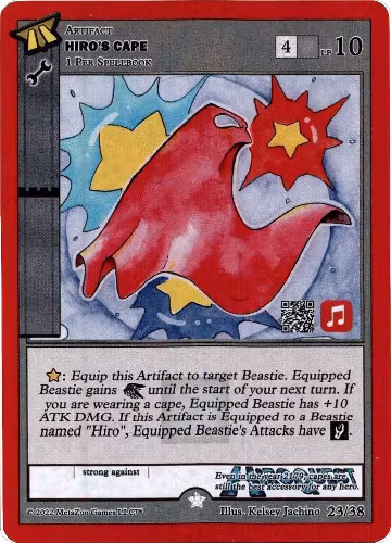 Hiro's Cape (Apple Music) (23/38), Hiroquest 2.0 — MetaZoo card price
