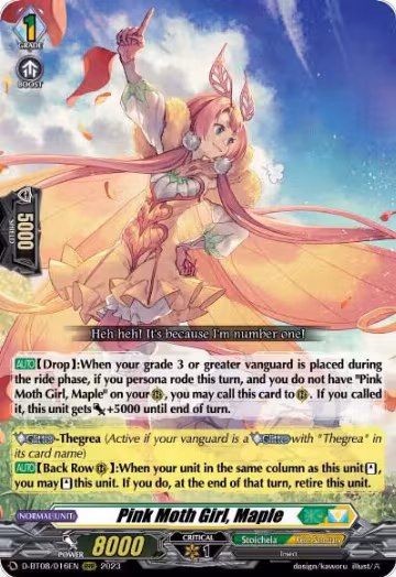 Pink Moth Girl, Maple (D-BT08/016EN), D-BT08: Minerva Rising — Vanguard card price