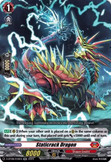 Staticrack Dragon (D-BT08/018EN), D-BT08: Minerva Rising — Vanguard card price