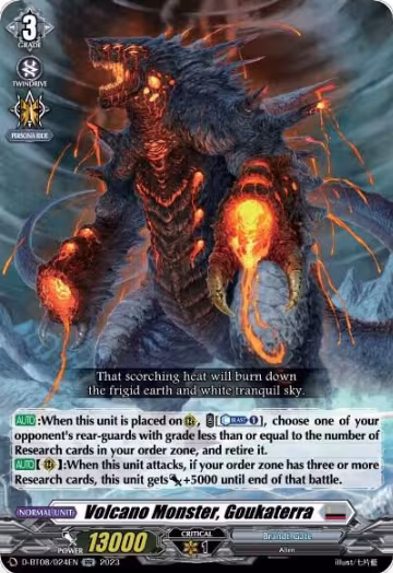 Volcano Monster, Goukaterra (D-BT08/024EN), D-BT08: Minerva Rising — Vanguard card price