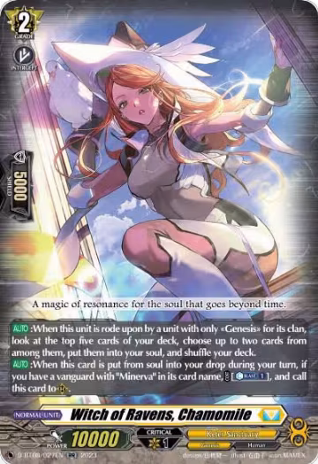 Witch of Ravens, Chamomile (D-BT08/027EN), D-BT08: Minerva Rising — Vanguard card price