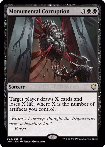 Monumental Corruption (24), Commander: Phyrexia: All Will Be One — Magic card price