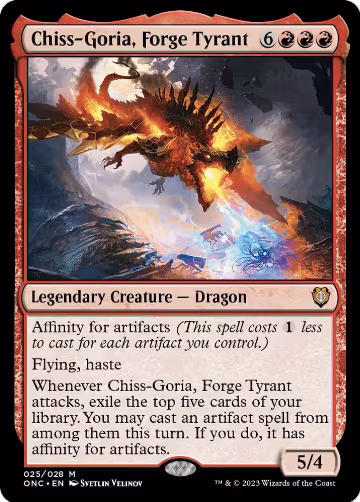 Chiss-Goria, Forge Tyrant (25), Commander: Phyrexia: All Will Be One — Magic card price