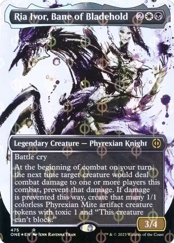 Ria Ivor, Bane of Bladehold (Showcase) (Step-and-Compleat Foil) (475), Phyrexia: All Will Be One — Magic card price