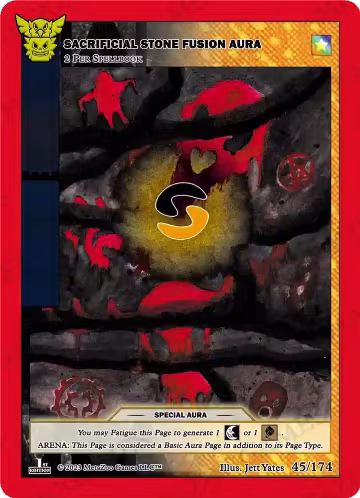 Sacrificial Stone Fusion Aura (45/174) — card price