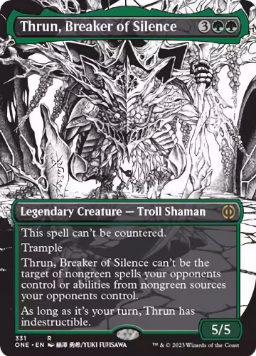 Thrun, Breaker of Silence (Borderless) (331), Phyrexia: All Will Be One — Magic card price