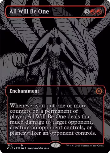 All Will Be One (Oil Slick Raised Foil) (352), Phyrexia: All Will Be One — Magic card price
