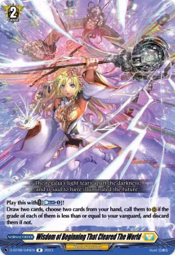 Wisdom of Beginning That Cleared The World (D-BT08/049EN), D-BT08: Minerva Rising — Vanguard card price