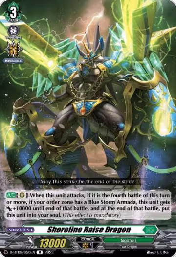 Shoreline Raise Dragon (D-BT08/050EN), D-BT08: Minerva Rising — Vanguard card price