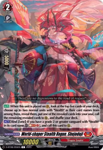 World-shaper Stealth Rogue, Shojodoji (D-BT08/055EN), D-BT08: Minerva Rising — Vanguard card price