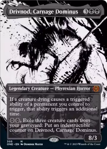 Drivnod, Carnage Dominus (Showcase) (305), Phyrexia: All Will Be One — Magic card price