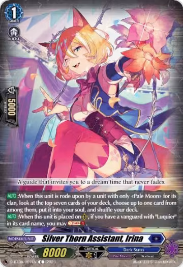Silver Thorn Assistant, Irina (D-BT08/067EN), D-BT08: Minerva Rising — Vanguard card price