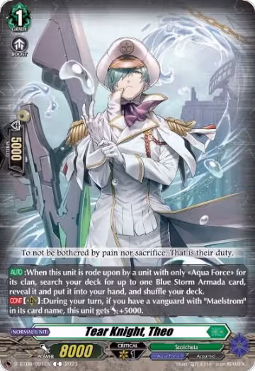 Tear Knight, Theo (D-BT08/091EN), D-BT08: Minerva Rising — Vanguard card price