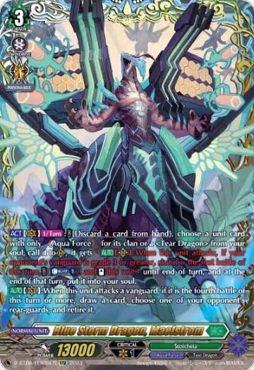 Blue Storm Dragon, Maelstrom (FFR) (D-BT08/FFR09EN), D-BT08: Minerva Rising — Vanguard card price