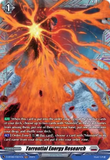 Torrential Energy Research (FR) (D-BT08/FR21EN), D-BT08: Minerva Rising — Vanguard card price